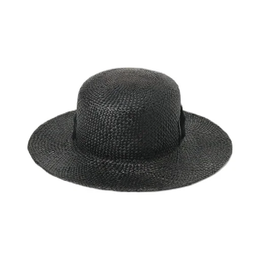 Raffia Boater Hat