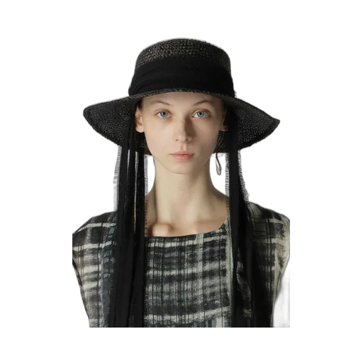 Raffia Boater Hat