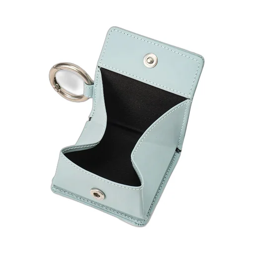 Rubber Touch Leather Coin Case