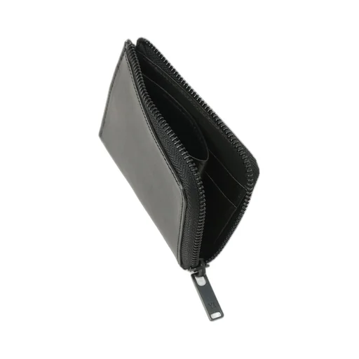 Tanned Leather Zippered Card Case
