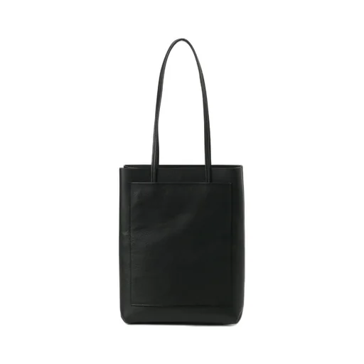 Shrunken Leather Box Tote Bag