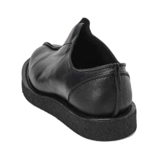 Semi-Gloss Leather Slip-Ons