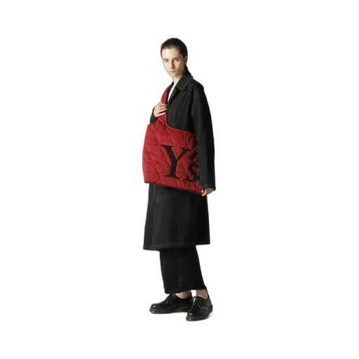 Nylon Padded Kilt Tote Bag
