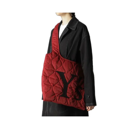 Nylon Padded Kilt Tote Bag