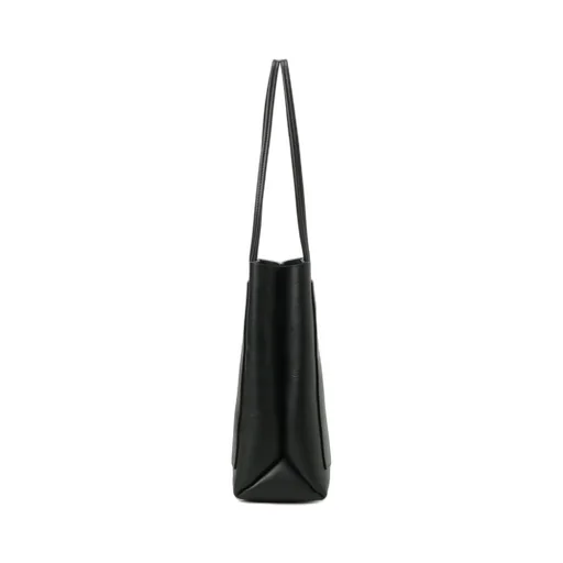 Shrunken Leather Box Tote Bag