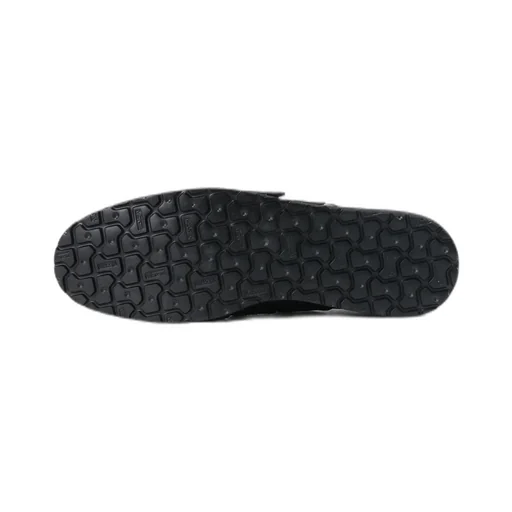 Matte Smooth Leather Belted Shoes
