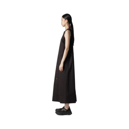 Slub Duck Front Open Dress