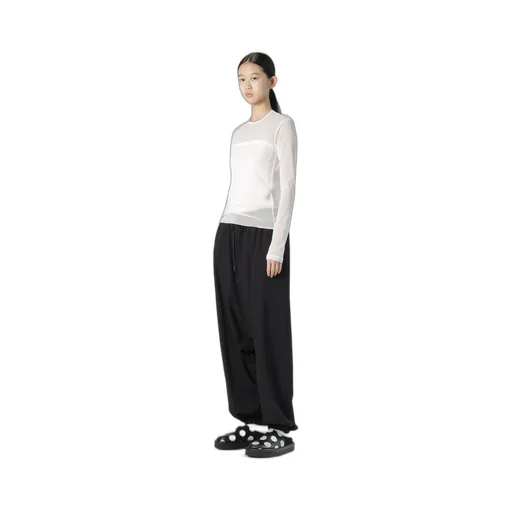 Tulle Crew Neck T