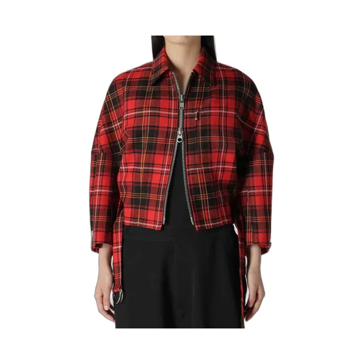 Tartan Check Panel Blouson
