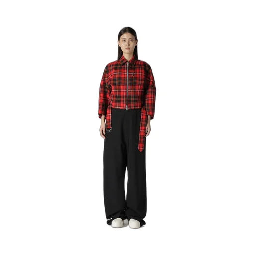 Tartan Check Panel Blouson
