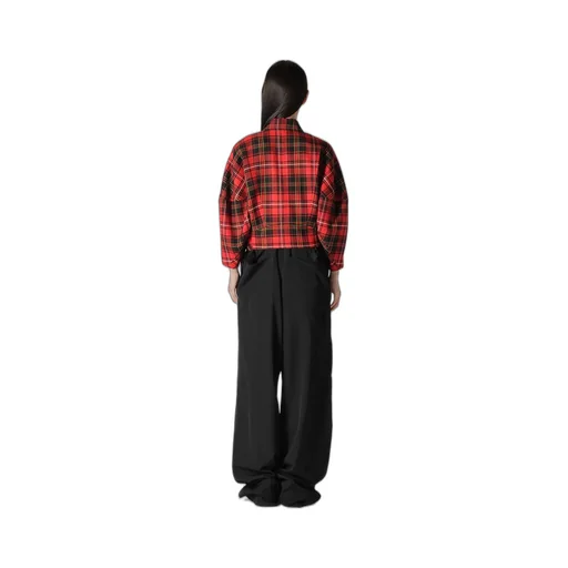 Tartan Check Panel Blouson