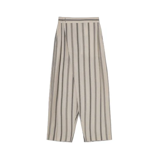 Hard Twisted Stripe Pleated Pants