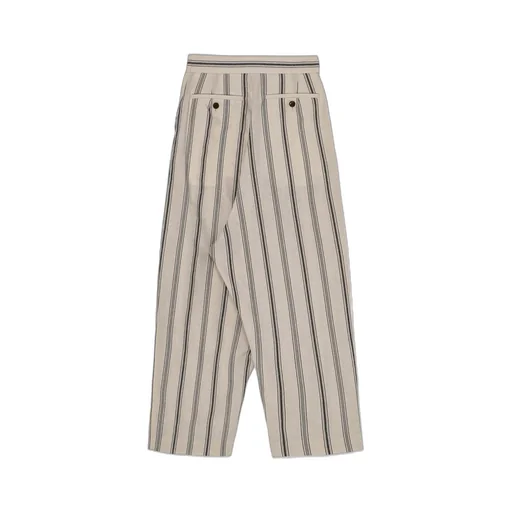 Hard Twisted Stripe Pleated Pants