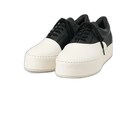 Cow Leather Asymmetric Sneaker