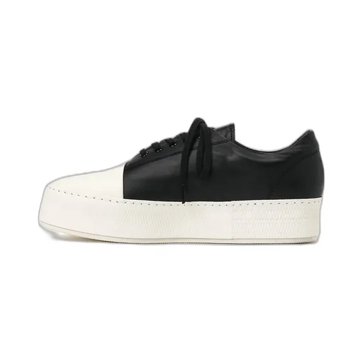 Cow Leather Asymmetric Sneaker