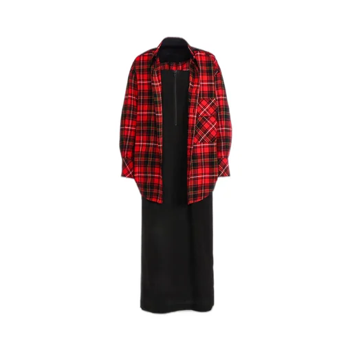 Tartan Check Double Layered Dress
