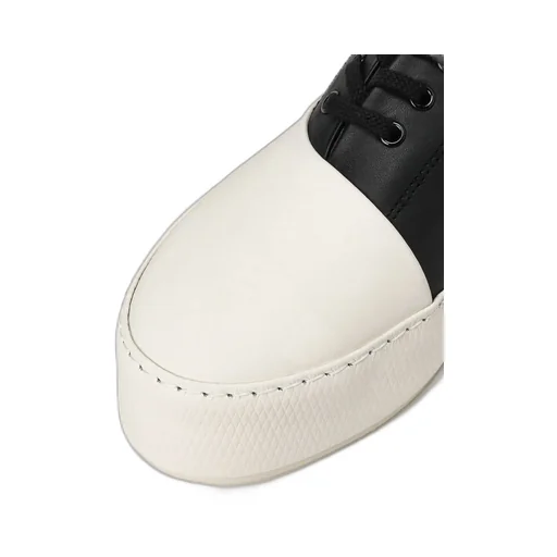 Cow Leather Asymmetric Sneaker