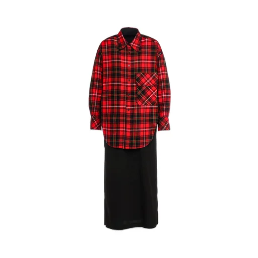 Tartan Check Double Layered Dress