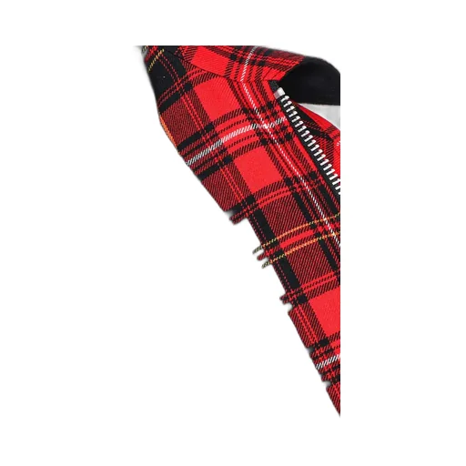 Tartan Check Panel Blouson