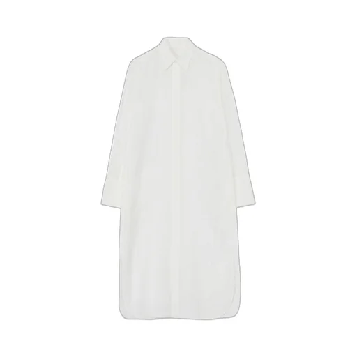 Leno Weave Cotton Long Shirt