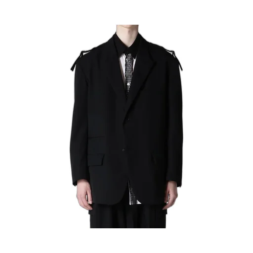 Wool Gabardine 2Bs Jacket With Shoulder Adjuster