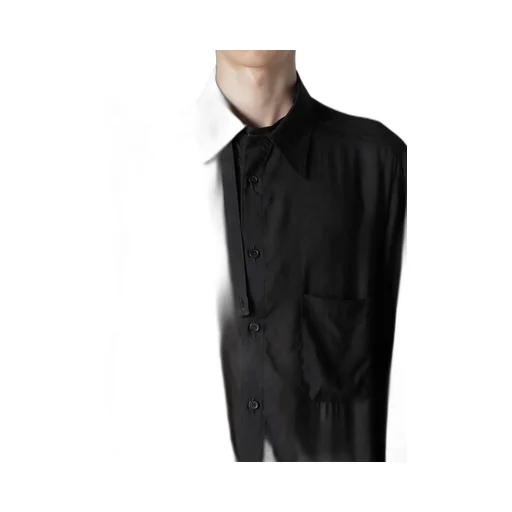 80 Modal Loan Asymmetry Collar Blouse