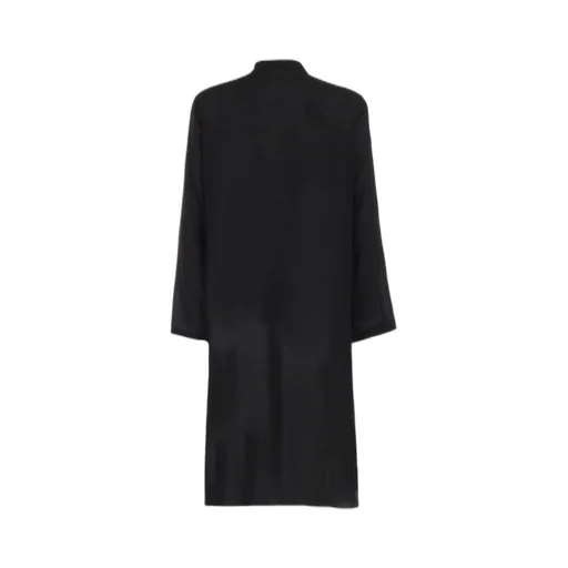 80 Modal Loan Stand Collar Long Blouse