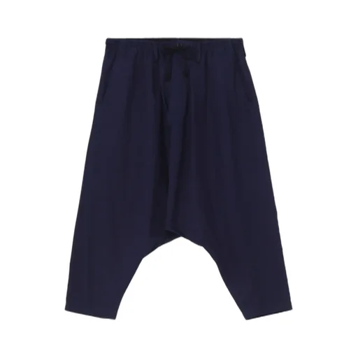 Indigo Dyeing Cotton Linen Sarouel Pants