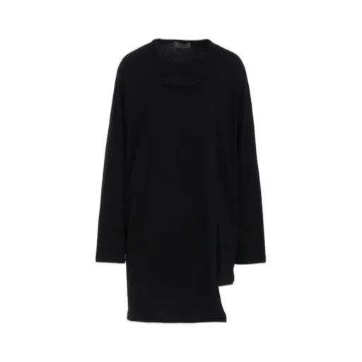Combed Single Jersey Slit Detail L Sleeve T A