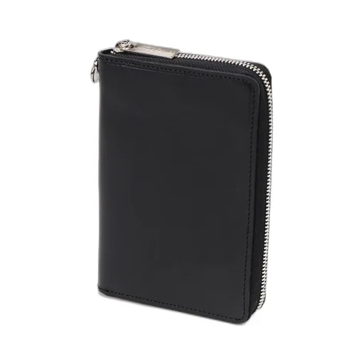Oil Cow Leather Zipper Card Case