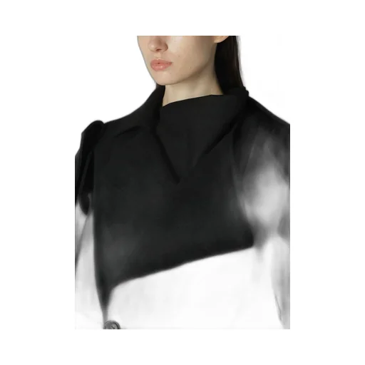 1/16 Flannel 3D Slv Asymmetry Coat