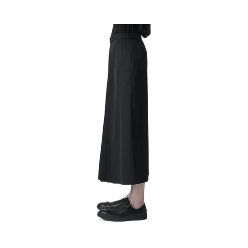 Gabardine F Pleated Skirt