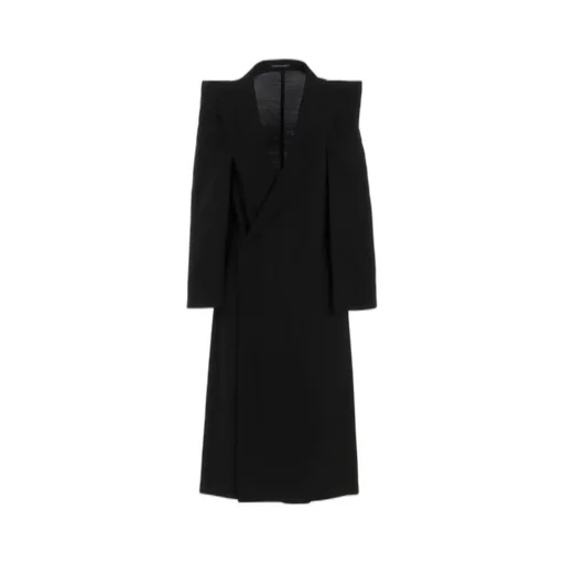Cu/W High Twisted Gabardine Box Silhouette Coat