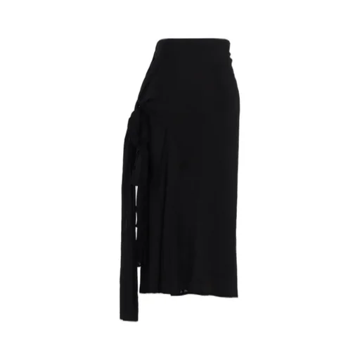 80 Modal Lawn R Front Knot Detail Skirt
