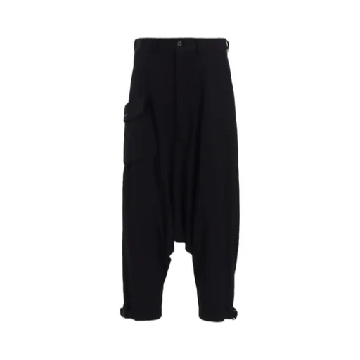 Broad R-Hem Belted Sarouel Pants