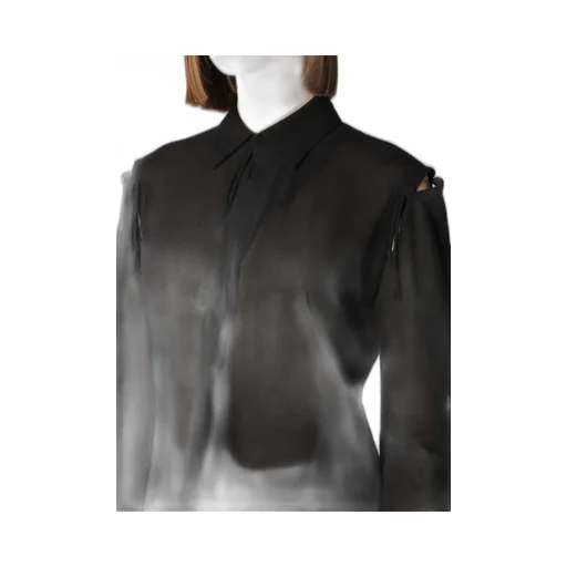 Cotton Chiffon Deconstructed Ribbon Dress