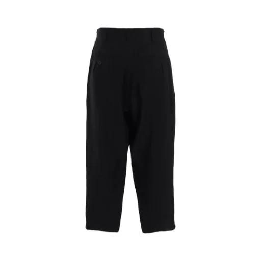 Ramie Twill Cropped Pants