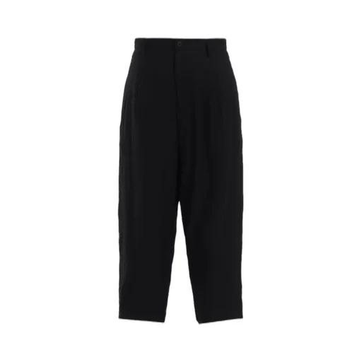 Ramie Twill Cropped Pants
