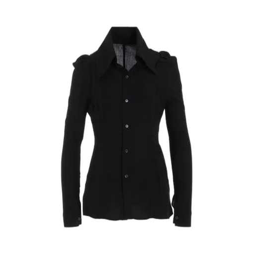 Cellulose Poplin Puff Slv Slim Fit Blouse