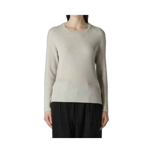 12G 3X3 Rib Ribbed Round Neck Long Slv Po