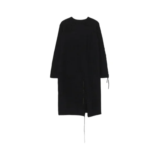Plain St Leather String Round Neck Dress