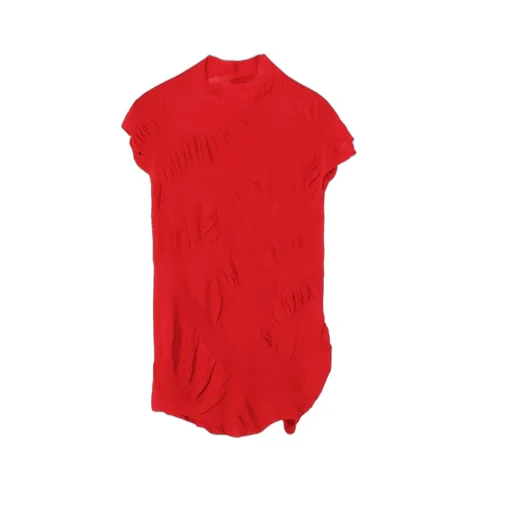 Links Knit Wg Gather French Slv Po
