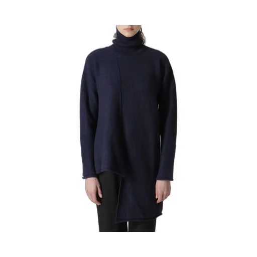 Tuck Stitch Asm Flare Turtle Neck Po