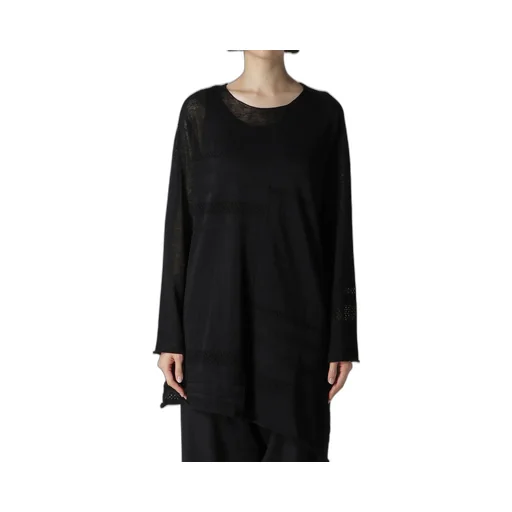 12G 2P Stripe Paneled Sweater