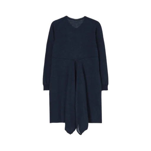 Plain Stitch Flare Long Cardigan