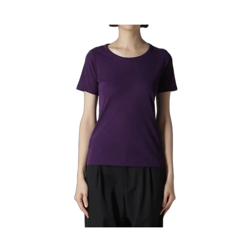 High Gauge Cotton Jersey Round Neck Short Slv T