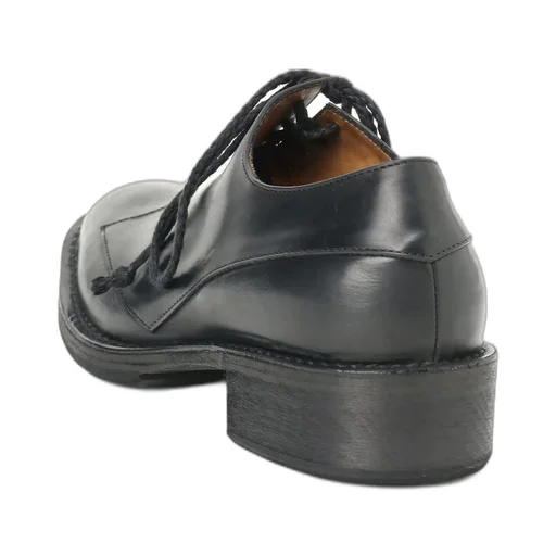 Tumbled Cowhide Leather Derby Shoes