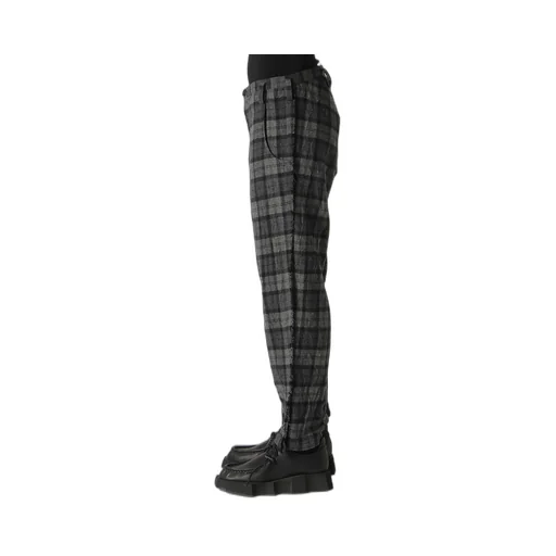 Plaid Flannel Straight Pants