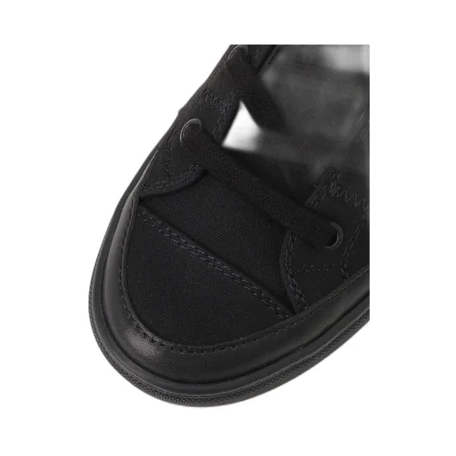 Canvas Lace-Up Low Cut Sneakers