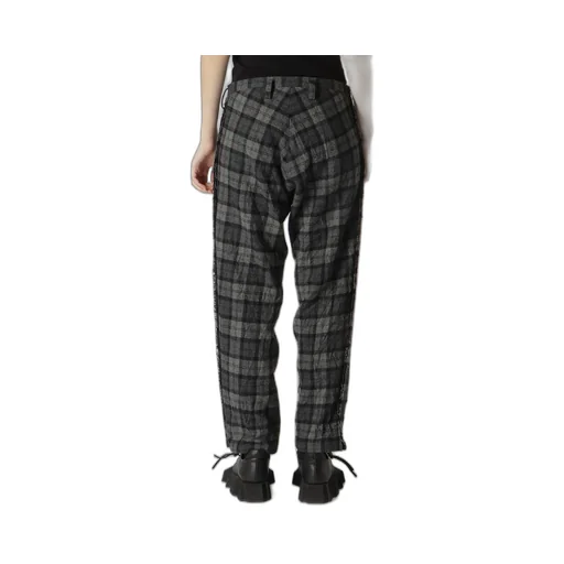 Plaid Flannel Straight Pants